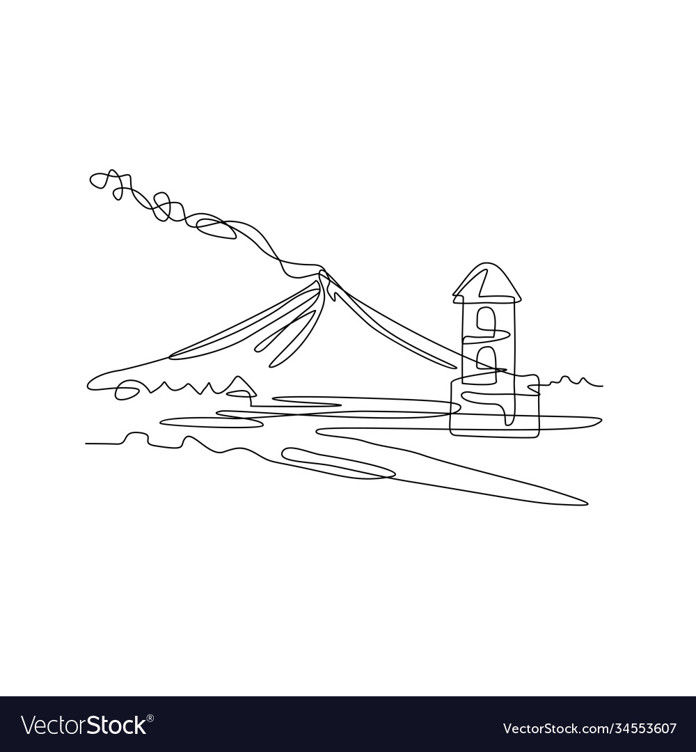 Mayon Volcano Clipart Black And White