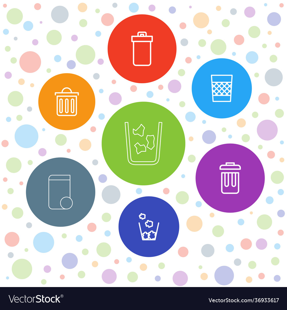 7 trashcan icons