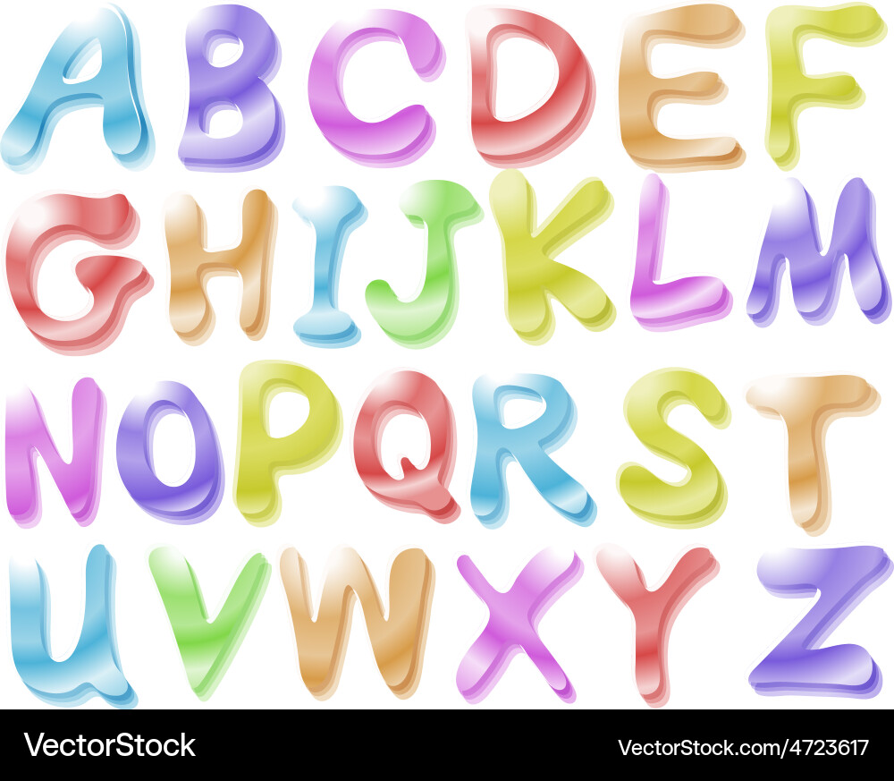 Alphabets Royalty Free Vector Image - VectorStock