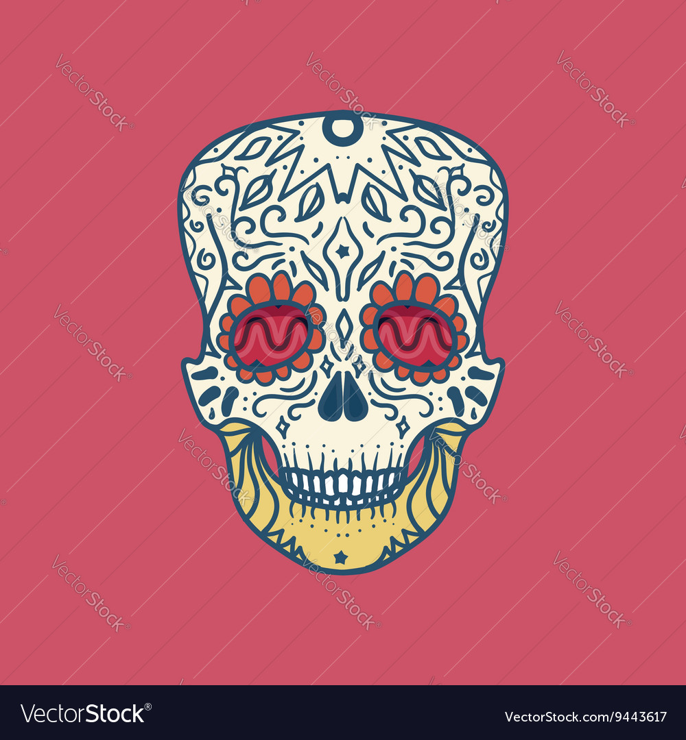 Mexican detailed skull