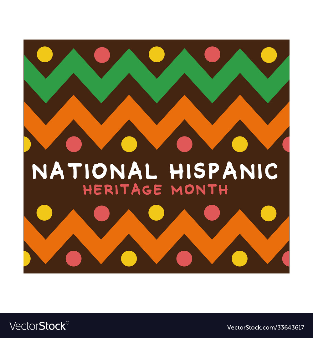 National hispanic heritage lettering with paint