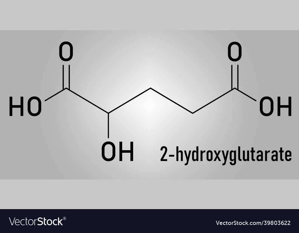 2-Hydroxyglutarat Molekülskelettformel