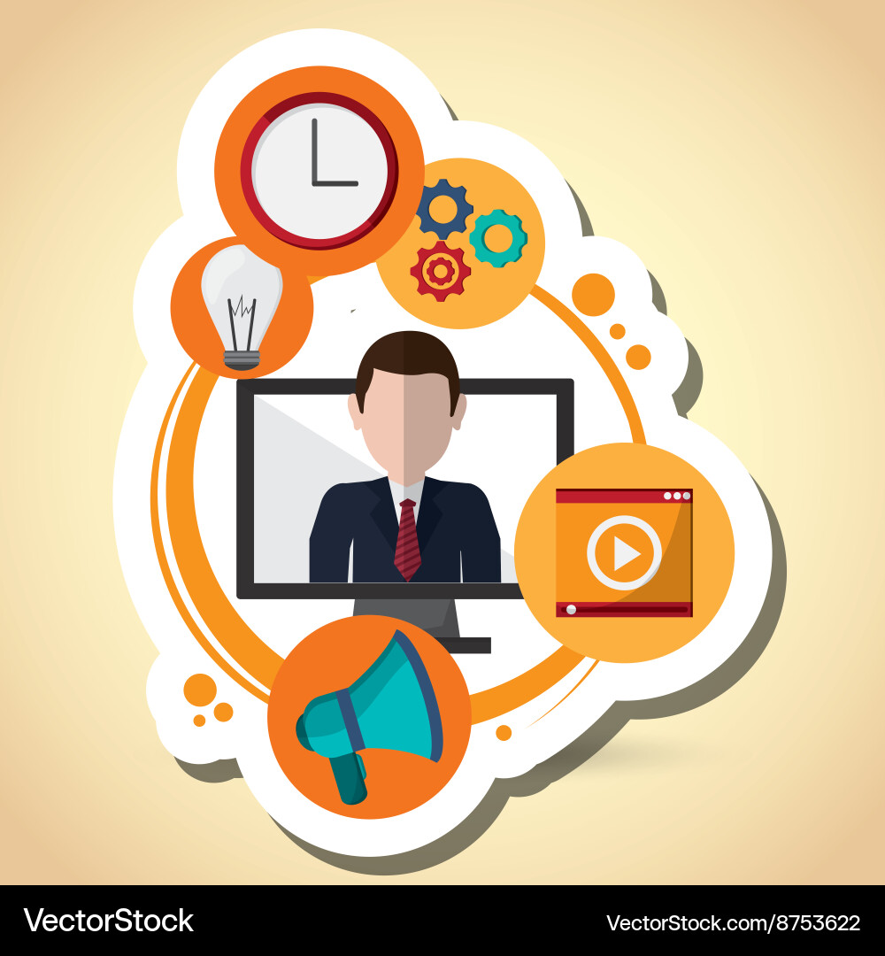 Technology design computer icon gadget concept Vector Image