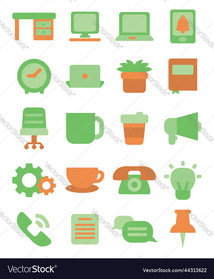 Work icon set on a white background Royalty Free Vector