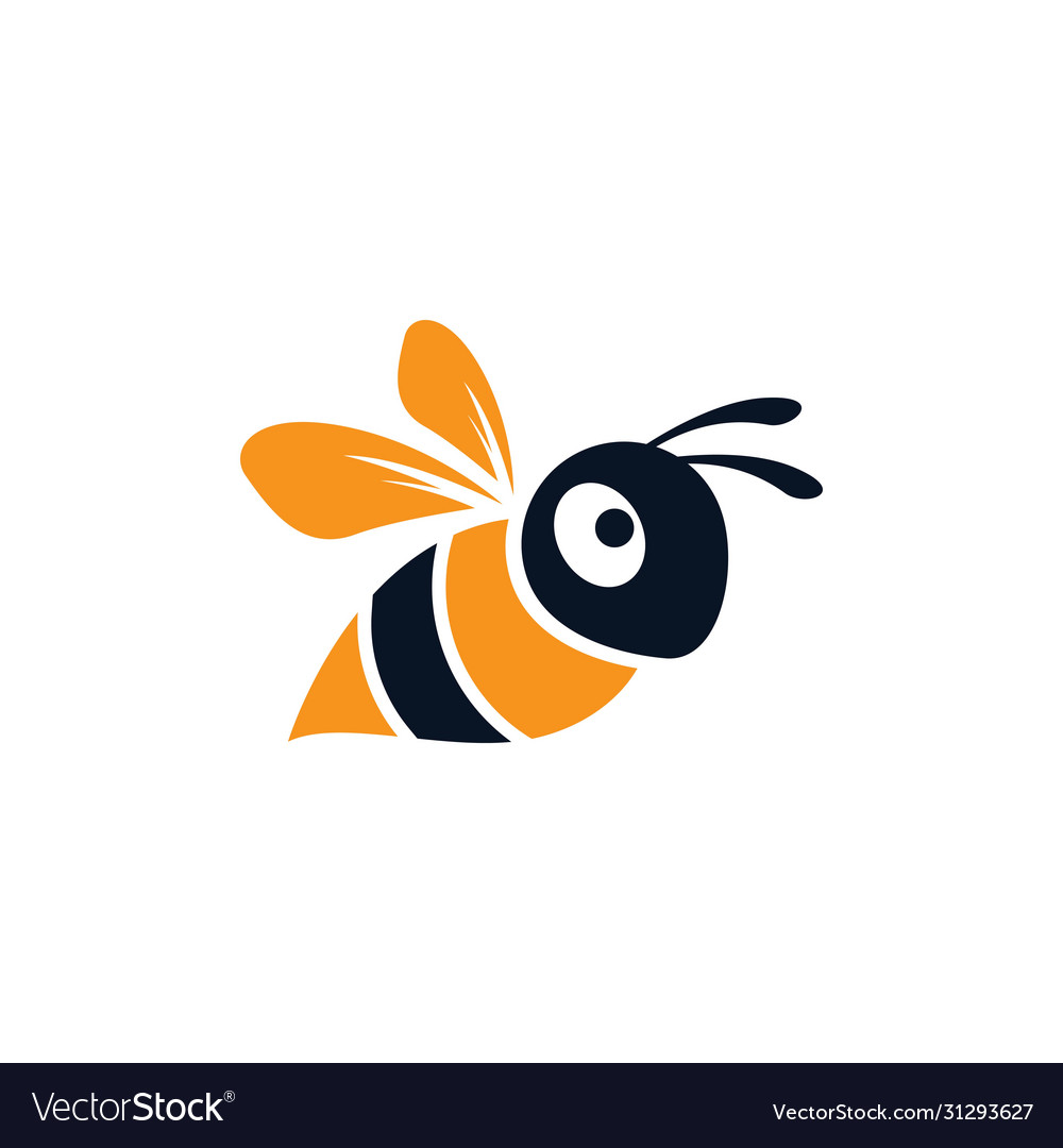 Bee Logo Icon Royalty Free Vector Image - Vectorstock