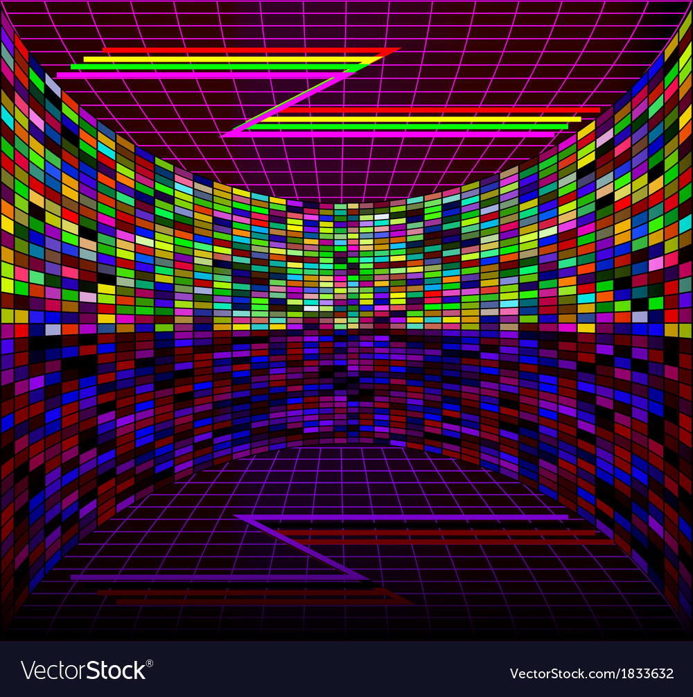 Digital background with wall Royalty Free Vector Image