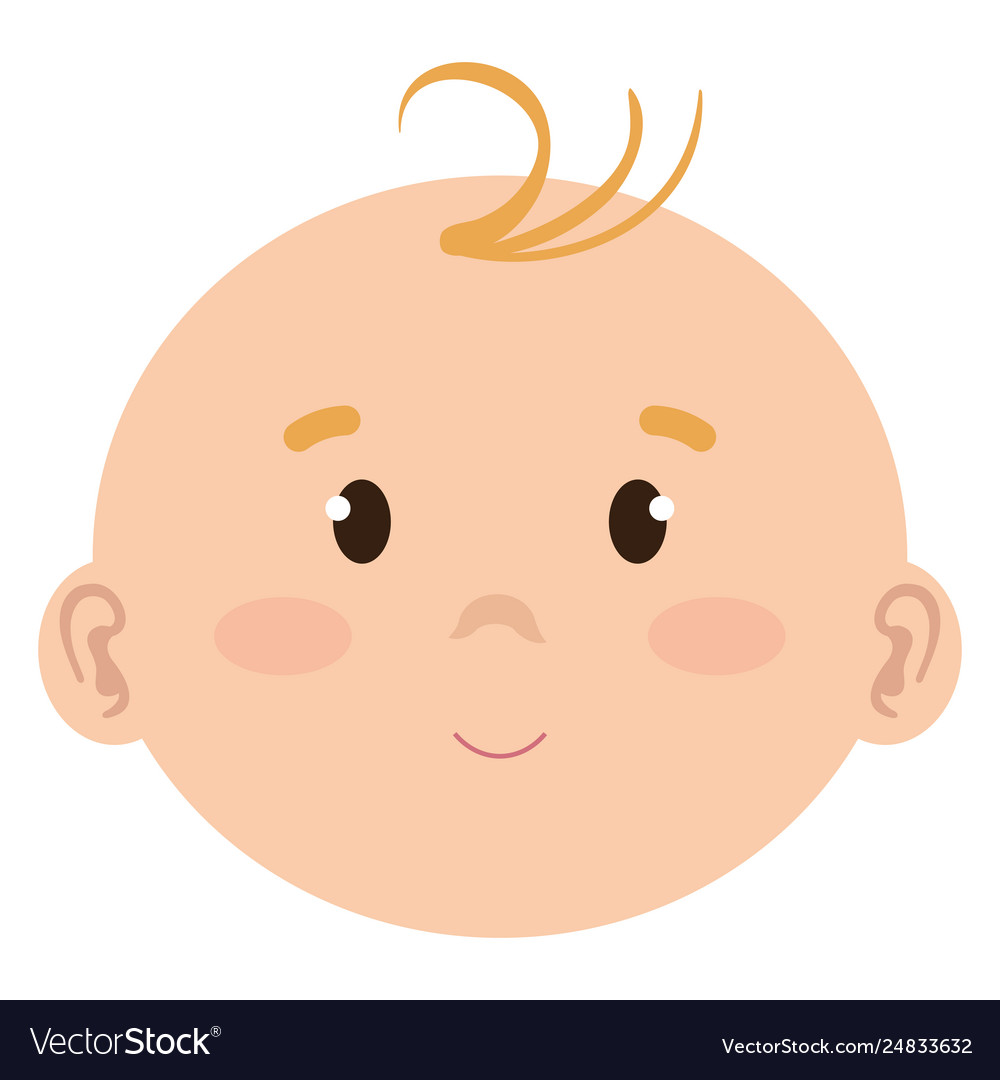 Little boy bahead character Royalty Free Vector Image