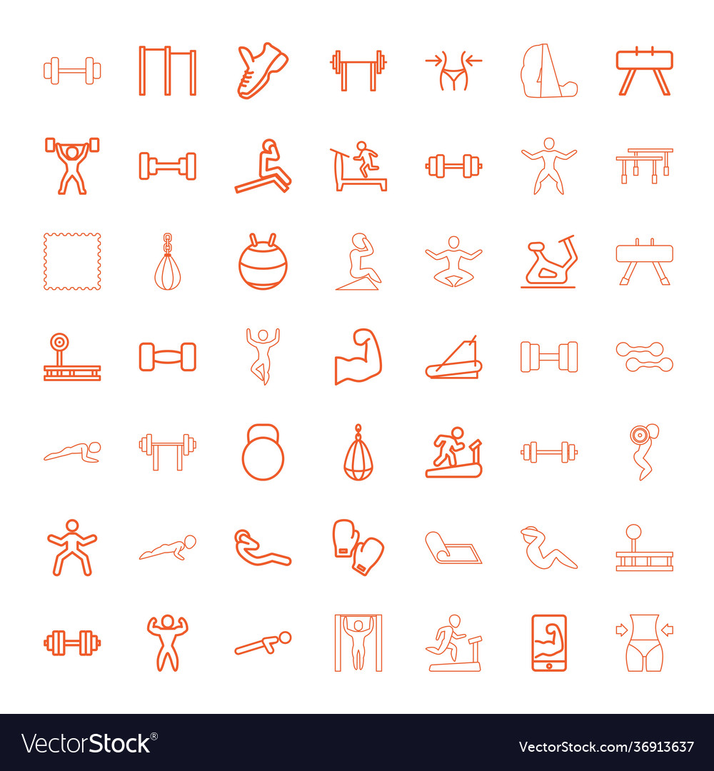 49 gym icons