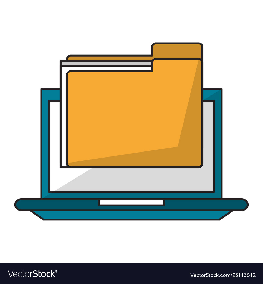 Computer icon cartoon Royalty Free Vector Image