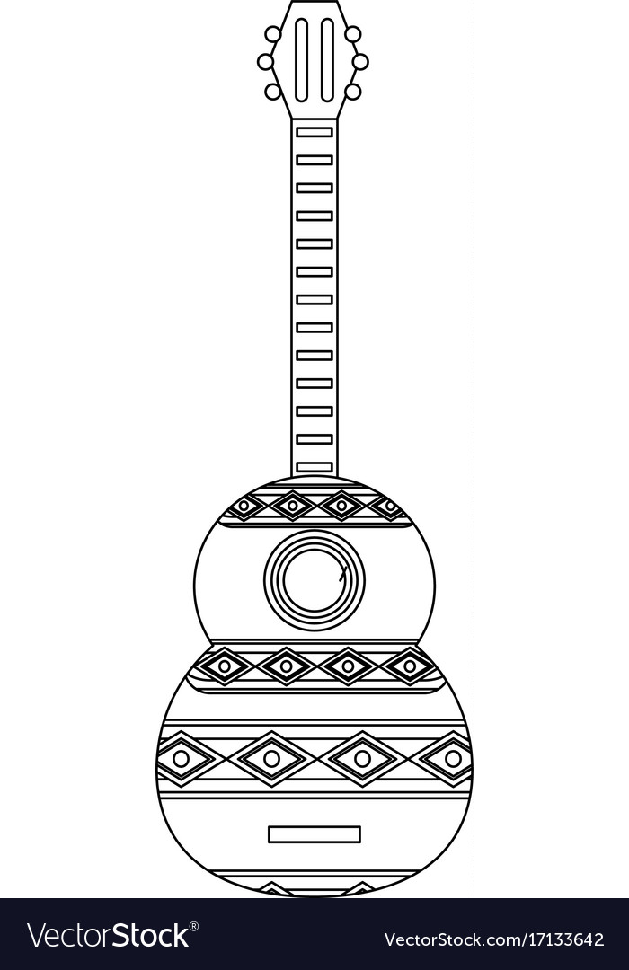 Dekorative Gitarre