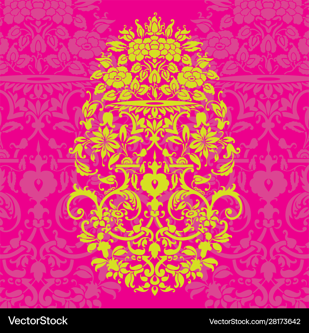 Element eastern style pattern india Royalty Free Vector