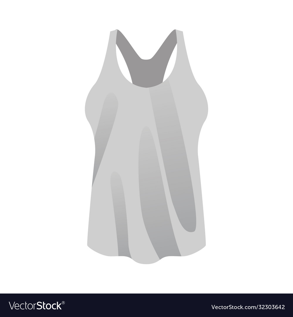 Female shirt white isolated icon