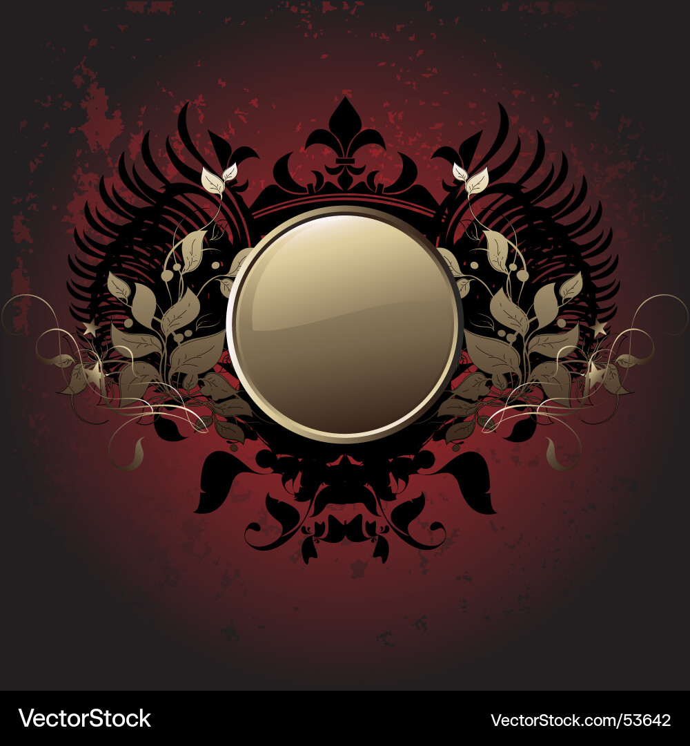 Ornamental shield Royalty Free Vector Image - VectorStock