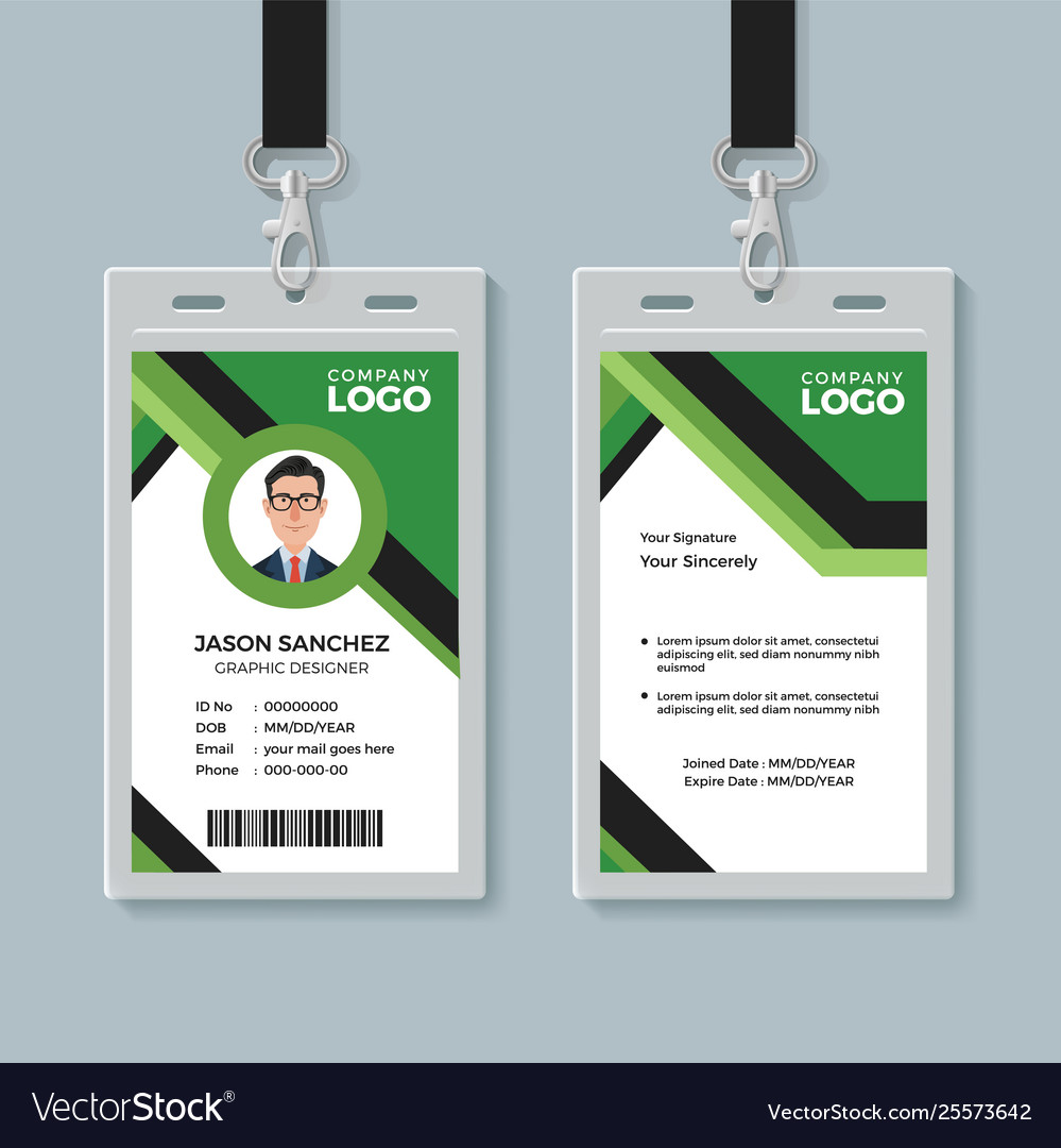 How To Make Staff Identity Card Template Design In Microsoft Word The 