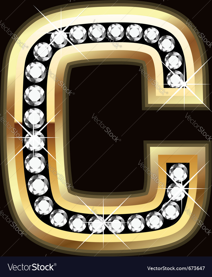 C bling Royalty Free Vector Image - VectorStock