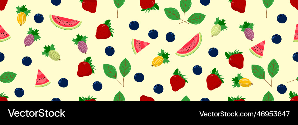 Fruit background Royalty Free Vector Image - VectorStock