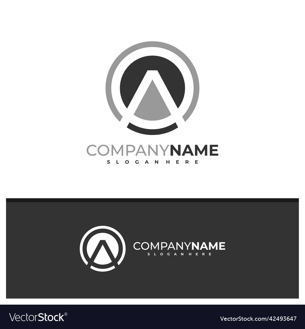 Letter c a logo design creative c a logo Vector Image