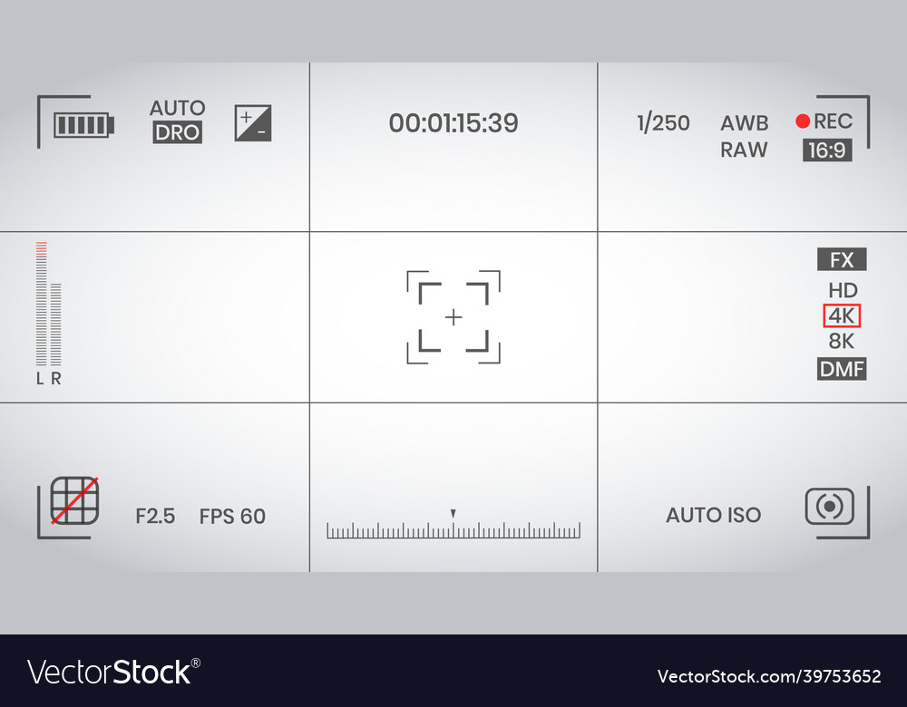 Camera viewfinder video or photo frame recorder