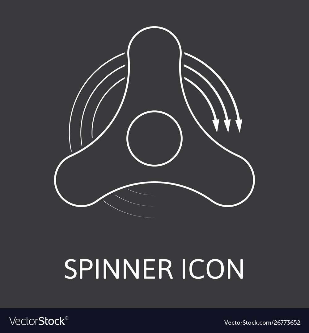 Fidget hand spinner Royalty Free Vector Image - VectorStock