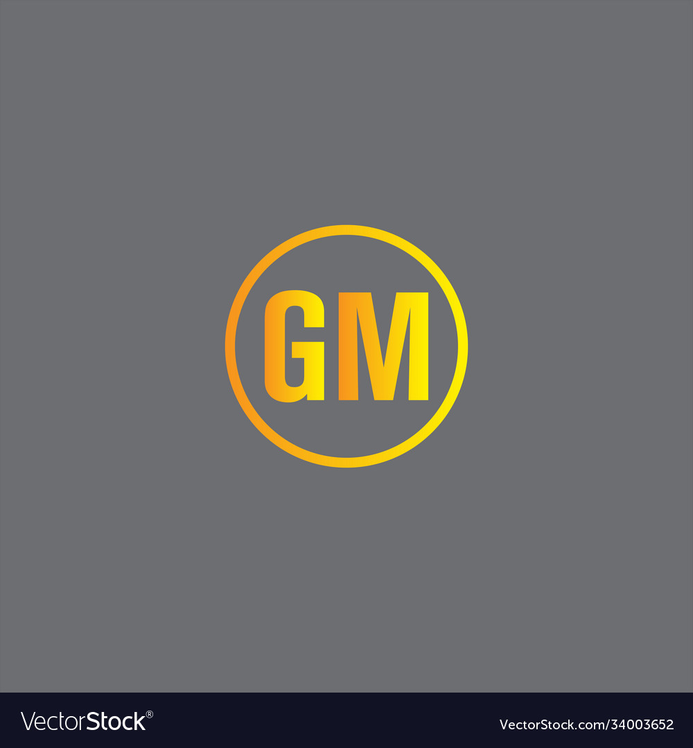 G m joint letter logo creative design