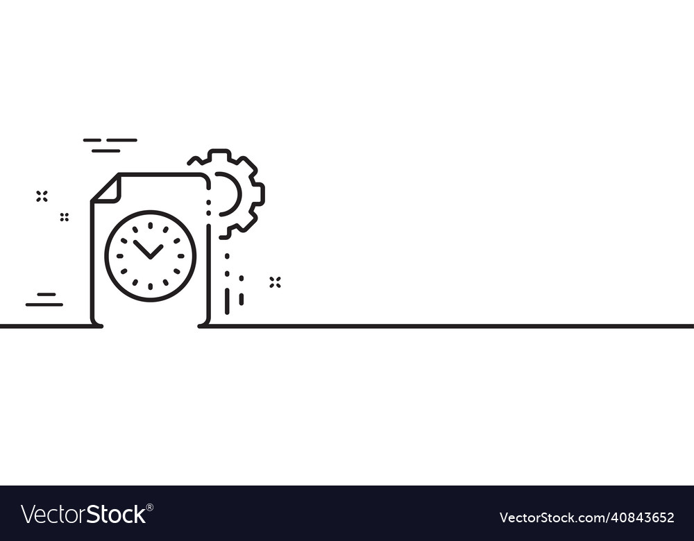 Projekttermin-Zeilen-Icon Zeitmanagement-Zeichen