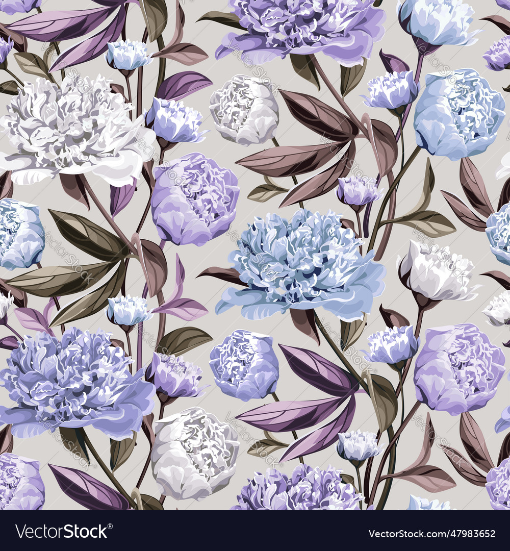 Seamless floral pattern with flowers Royalty Free Vector