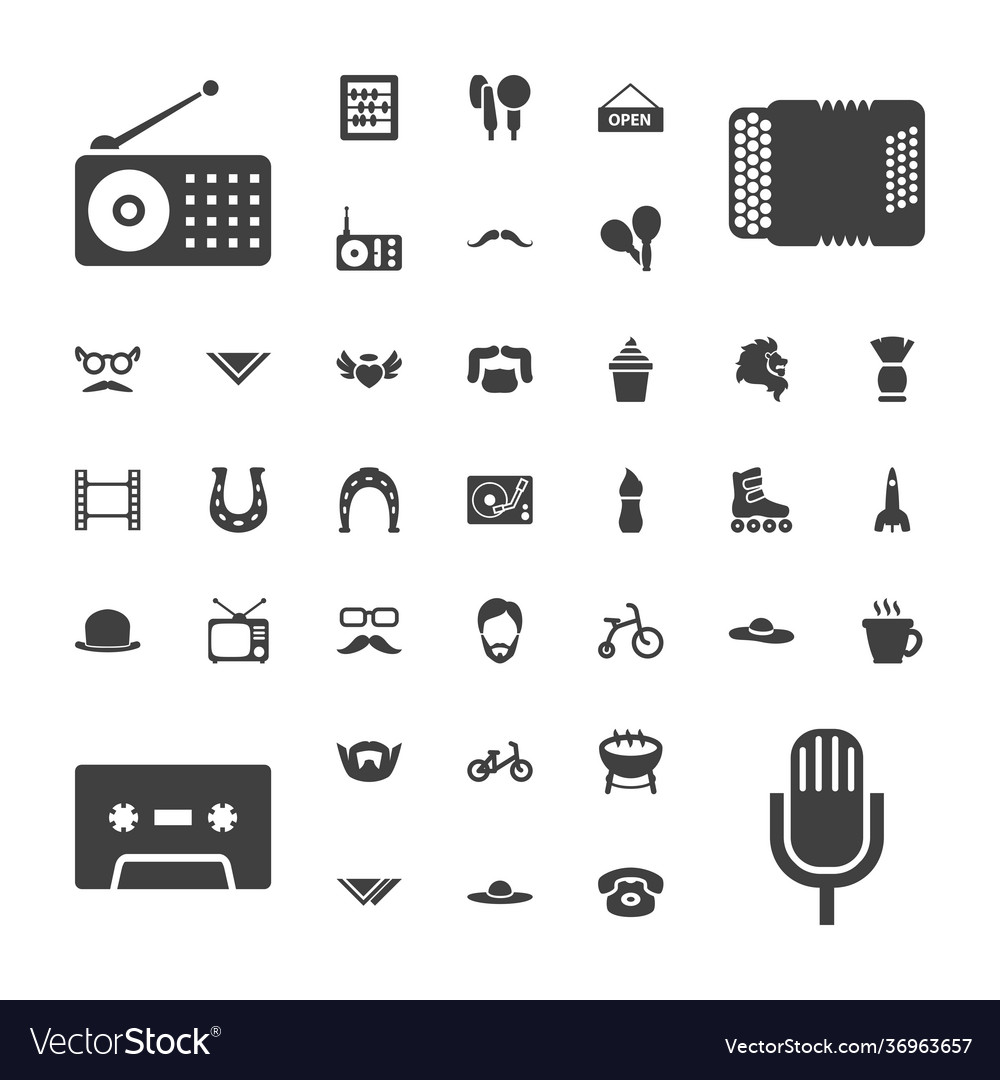 37 retro icons