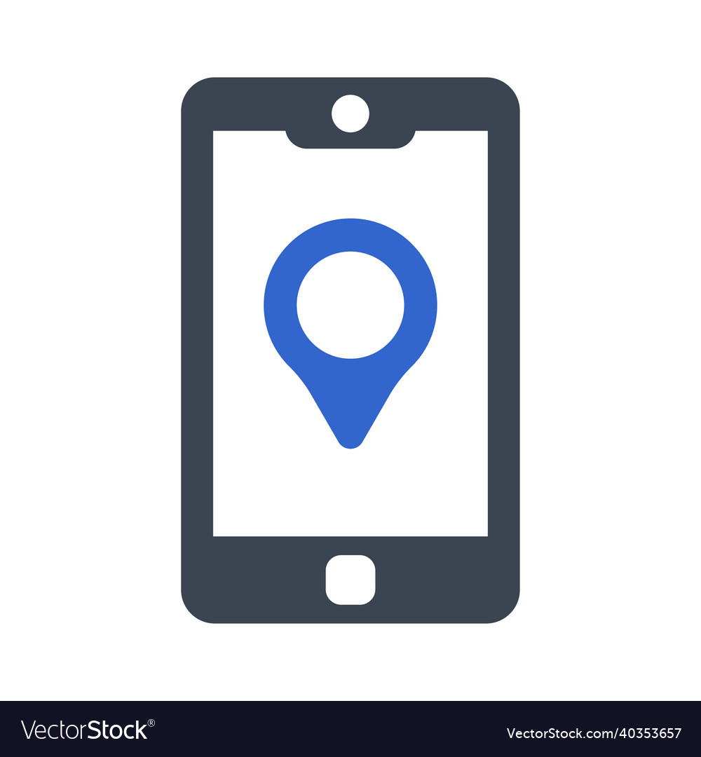 Location on mobile icon