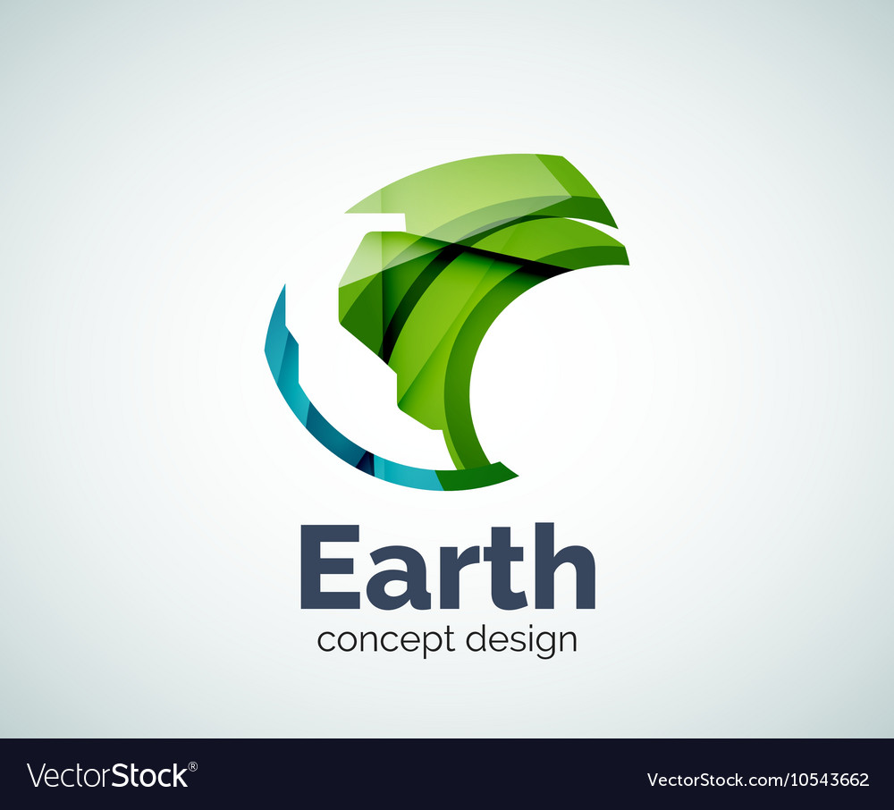 Earth logo template