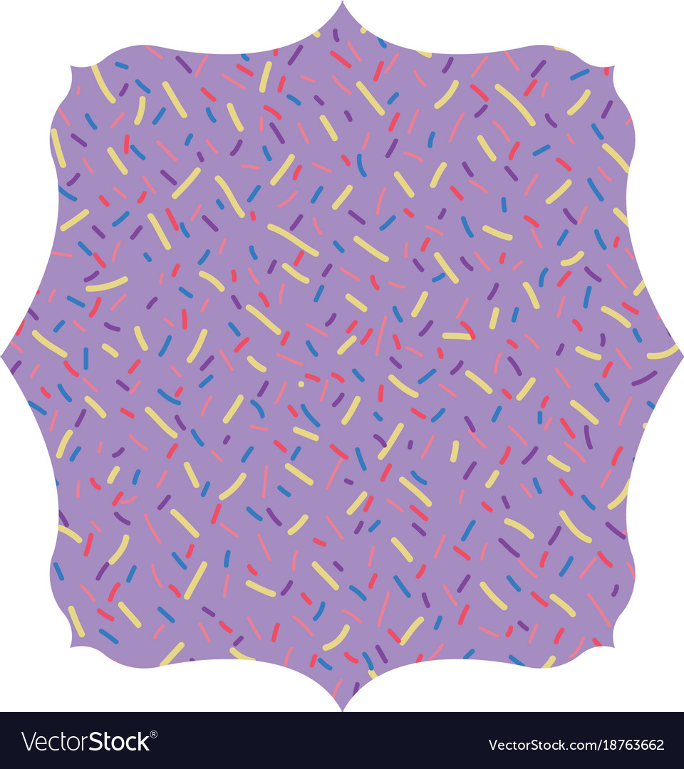 Isolated pattern frame design Royalty Free Vector Image