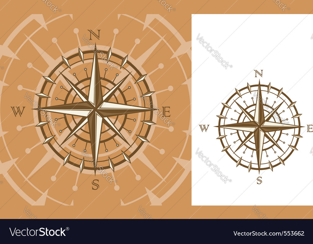 Medieval compass Royalty Free Vector Image - VectorStock