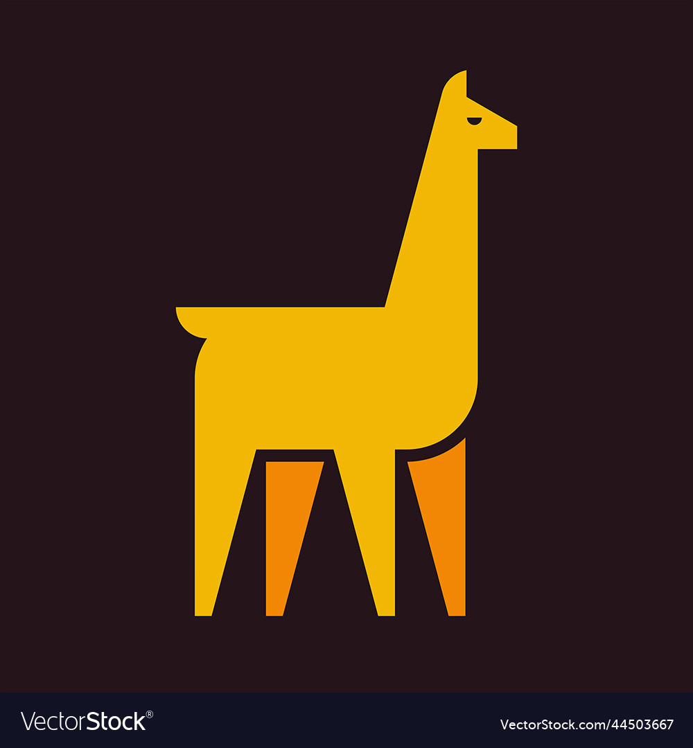 Llama logo Royalty Free Vector Image - VectorStock