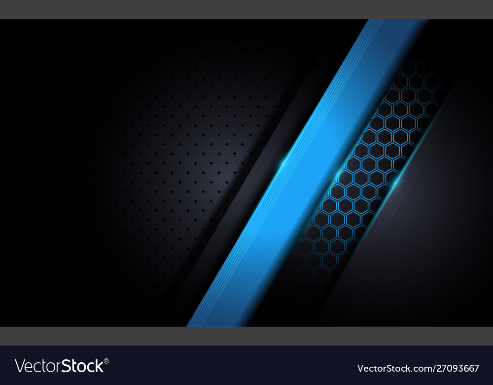 Modern tech blue background with abstract style Vector Image