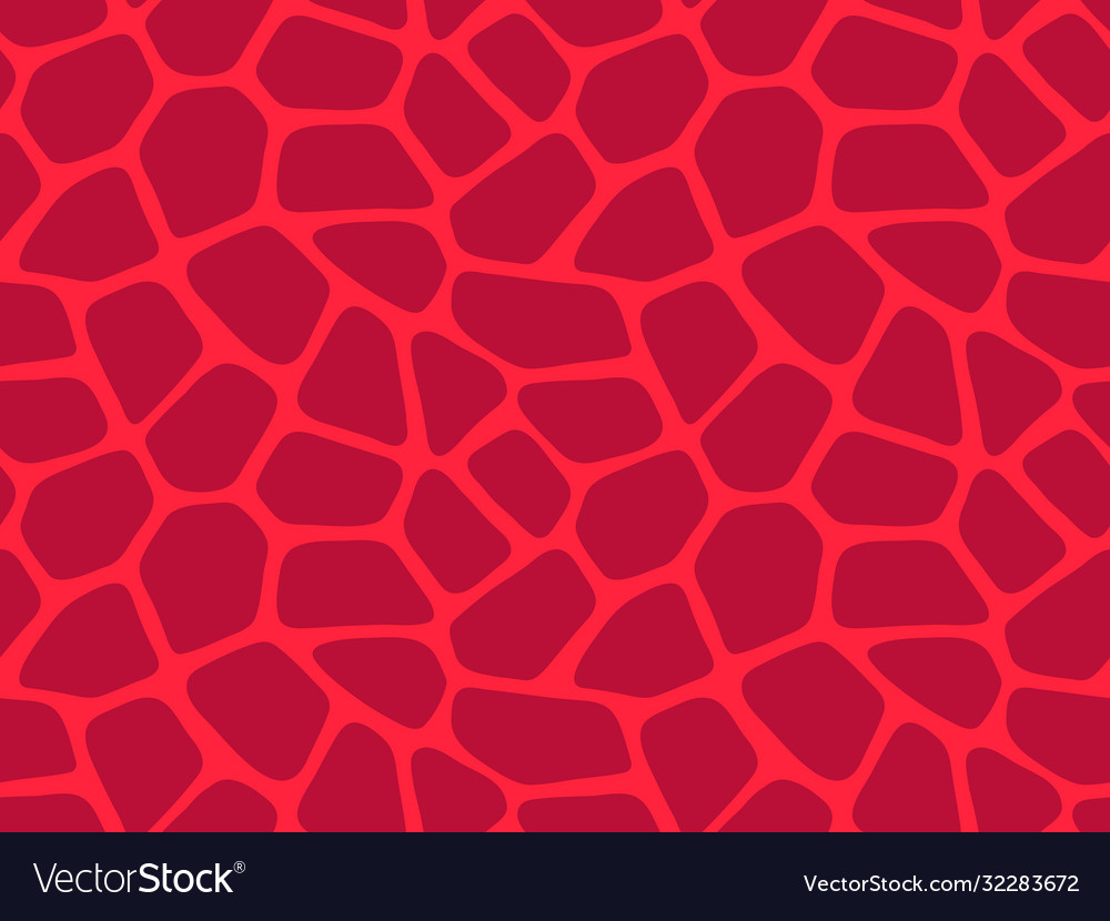 Abstract red giraffe seamless pattern