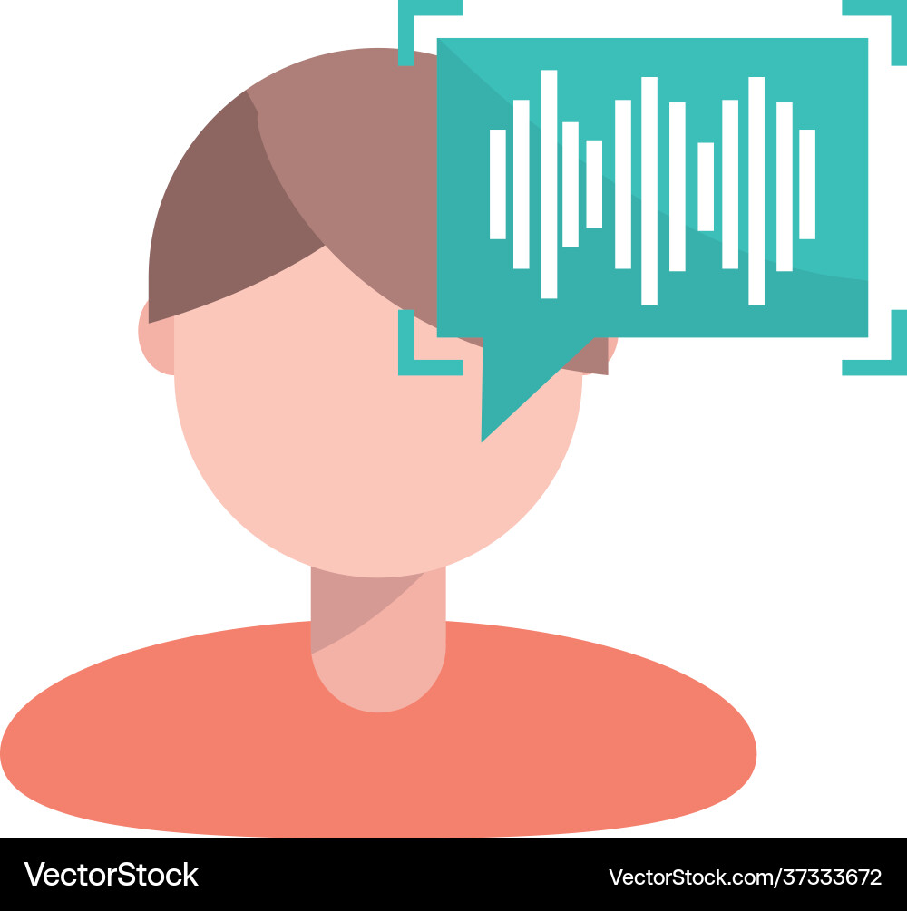 Biometric verification authentication Royalty Free Vector