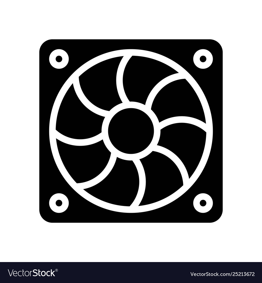 Exhaust fan isolated solid style icon