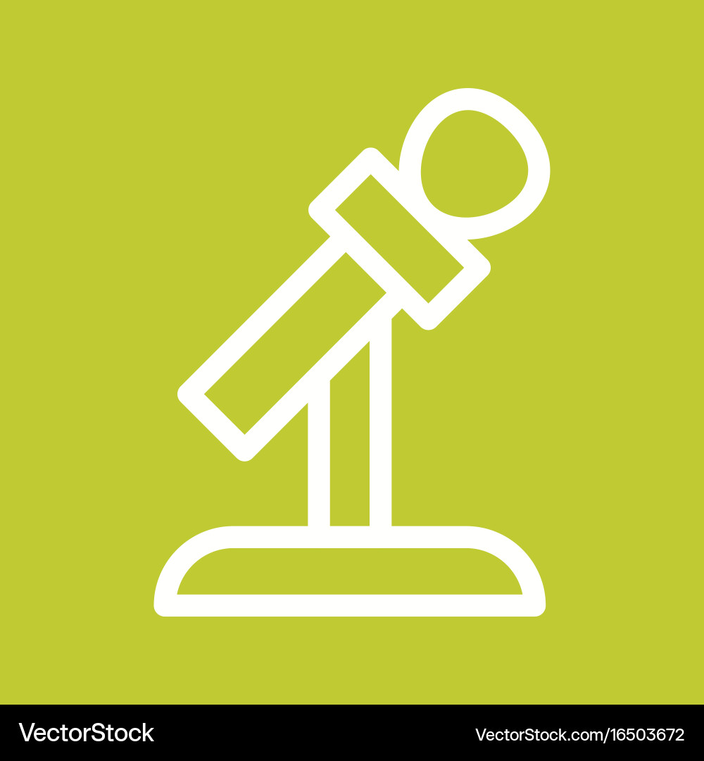 Mic on stand Royalty Free Vector Image - VectorStock