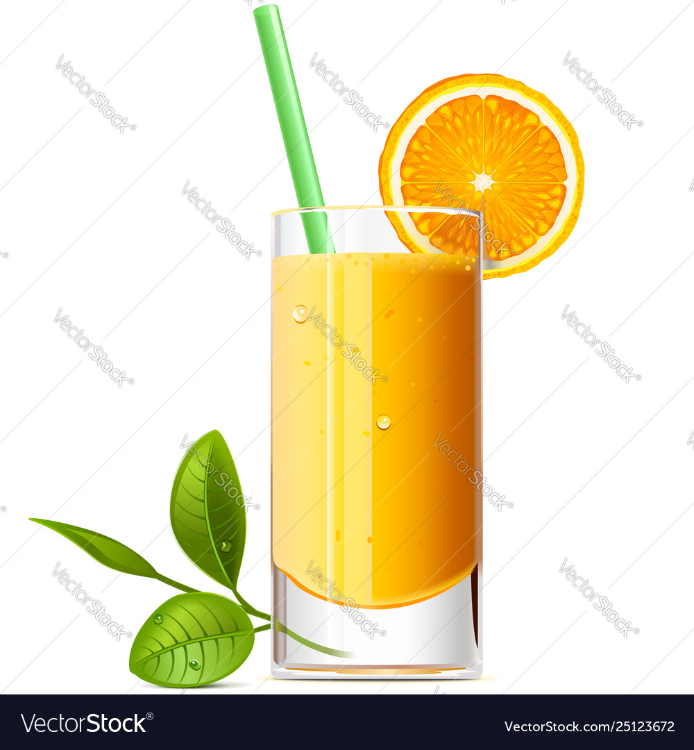 Orange juice Royalty Free Vector Image - VectorStock