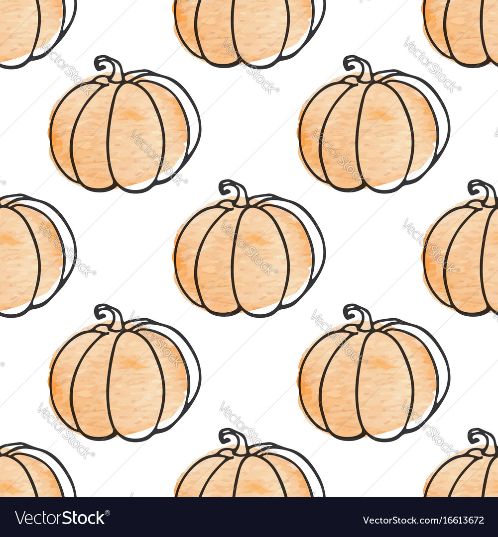 Pattern with pumpkins