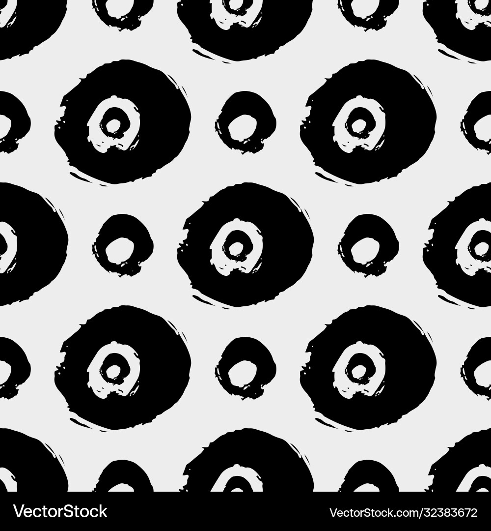 Seamless pattern with brush stroke shapes Vector Image