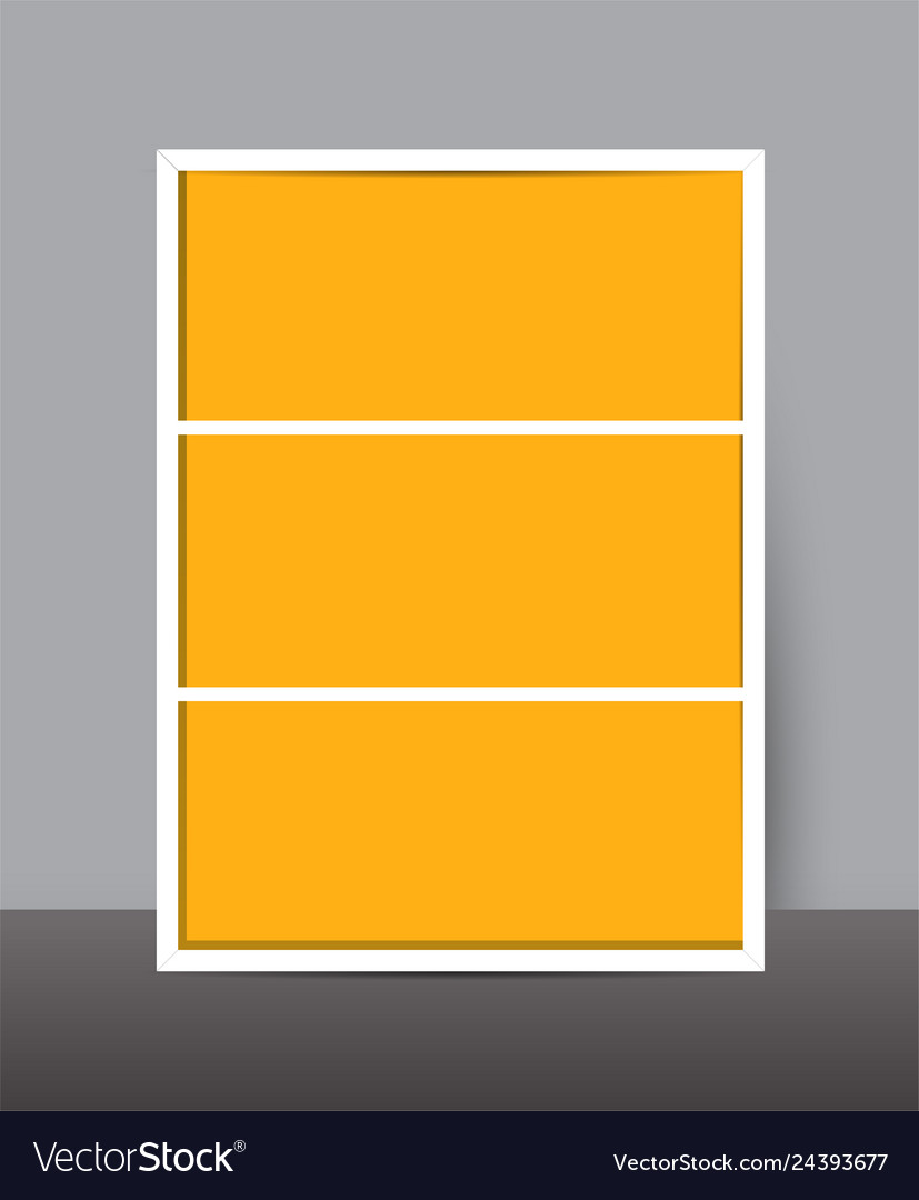 Vertical Collage Layout Template Frames For Photo