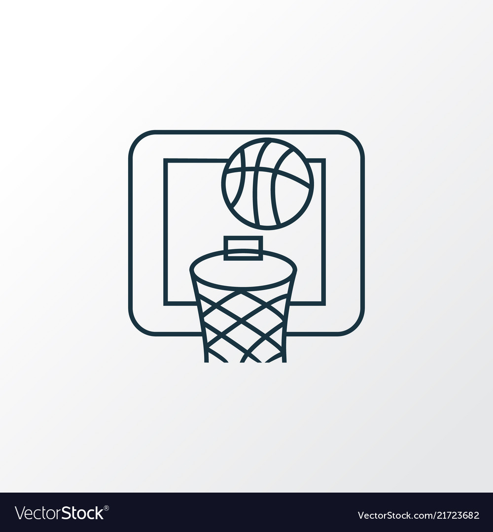 Basketball icon line symbol premium quality