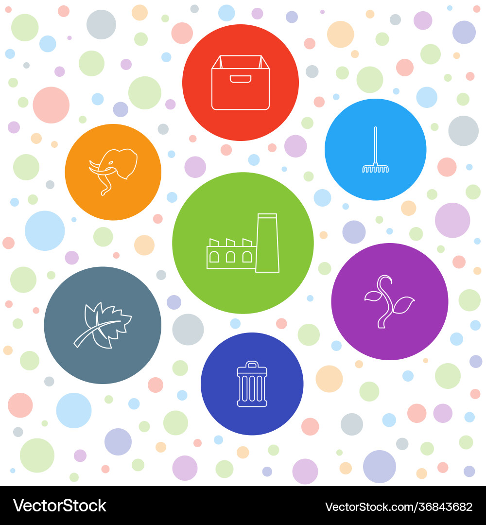 Environment icons Royalty Free Vector Image - VectorStock
