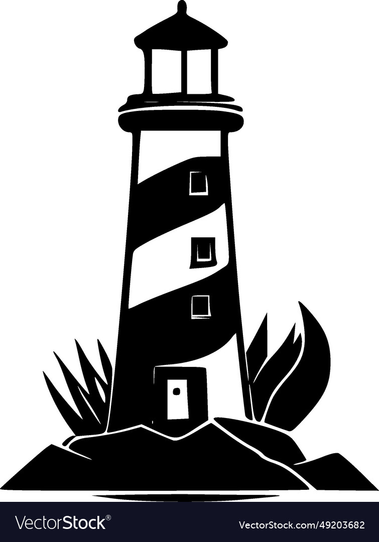 Lighthouse - minimalist and flat logo