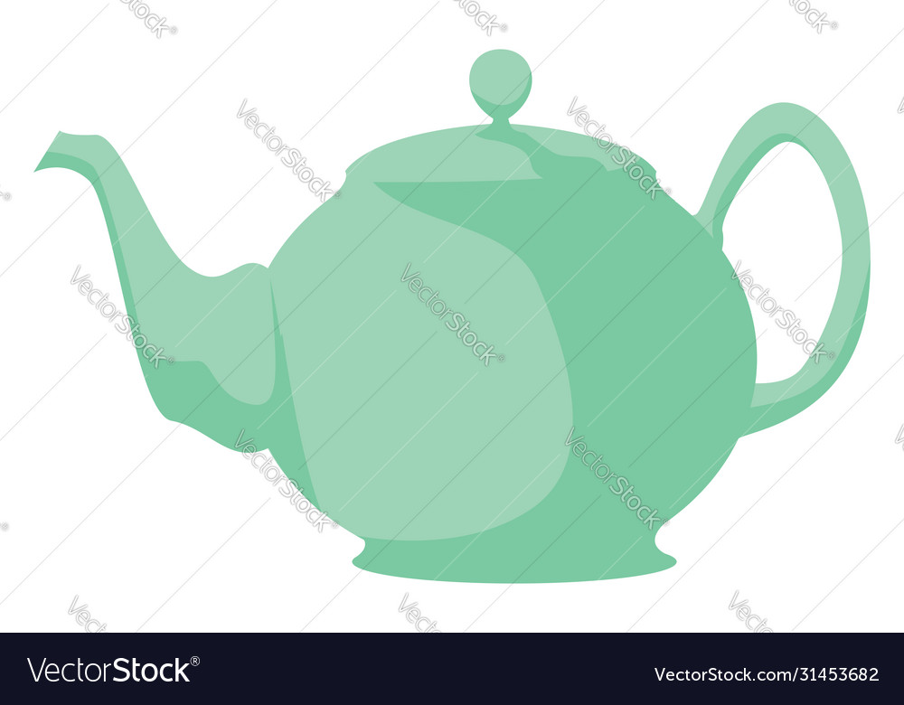 Teapot auf weißem Hintergrund