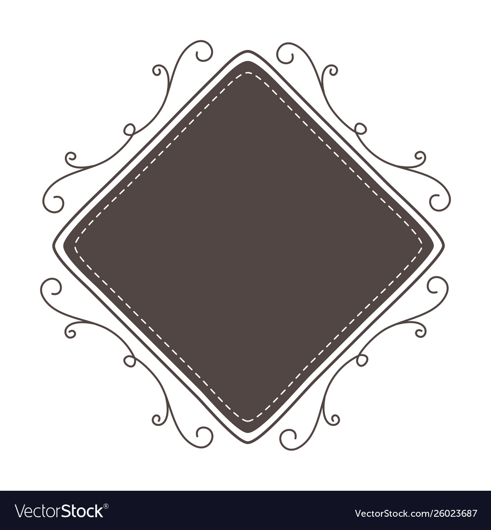 Isolated frame and decoration design