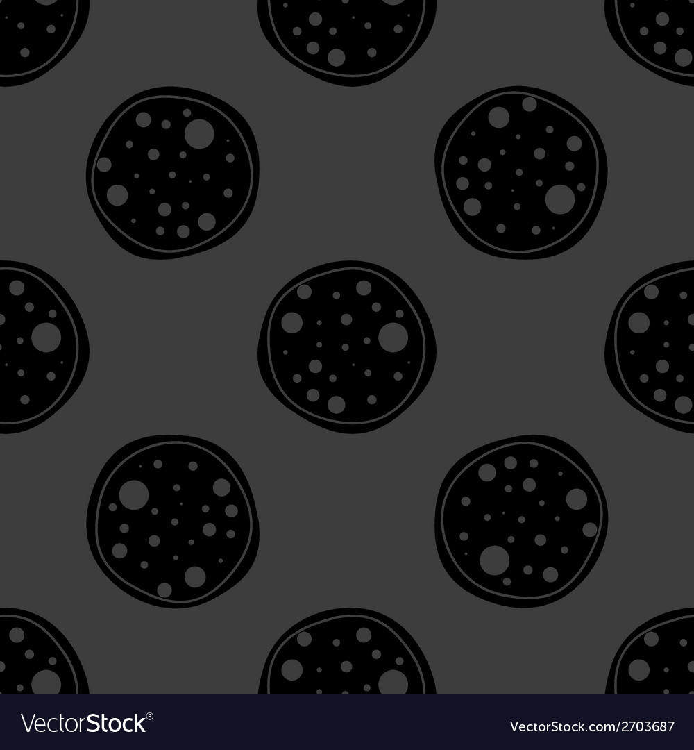 Pizza web icon flat design seamless gray pattern