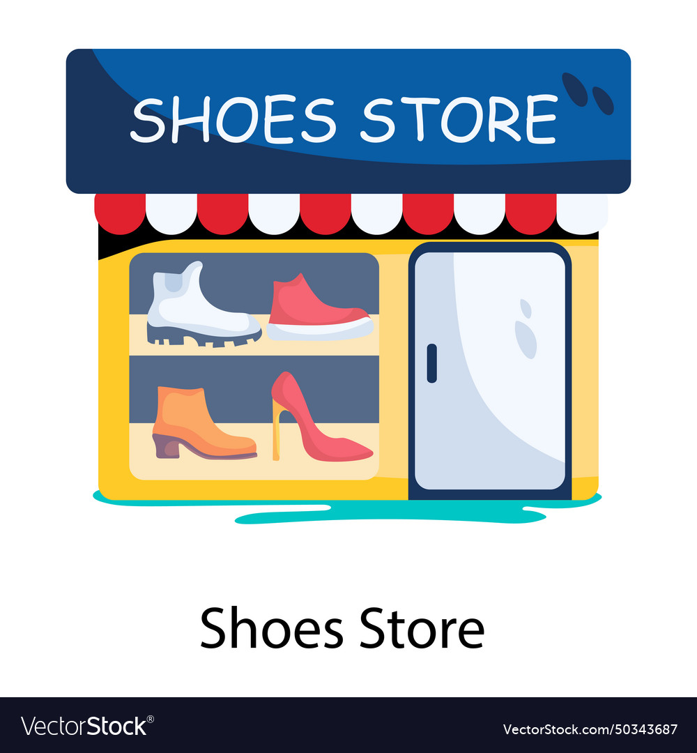 Shoes Store Royalty Free Vector Image - Vectorstock