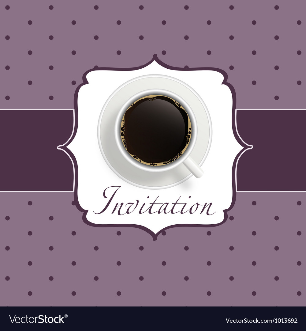 Coffee invitation background