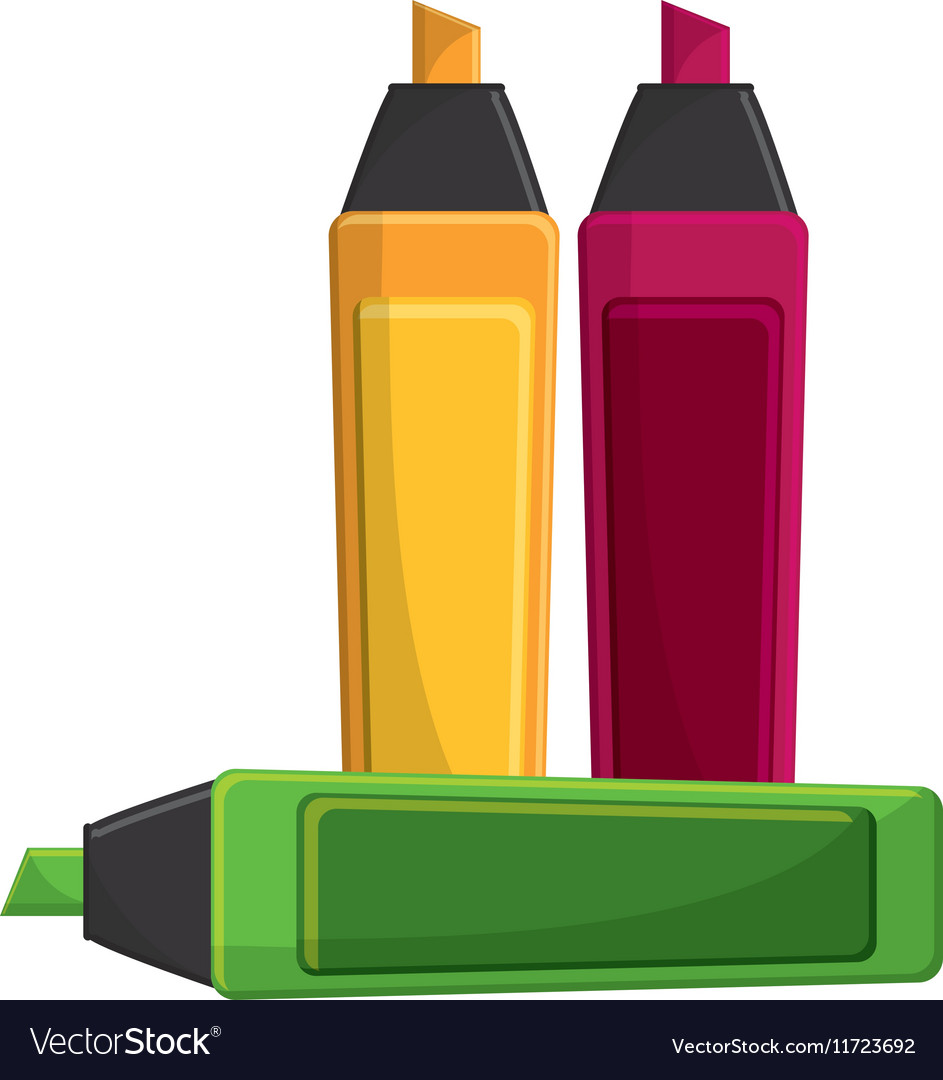 Marker icon school education learning Royalty Free Vector